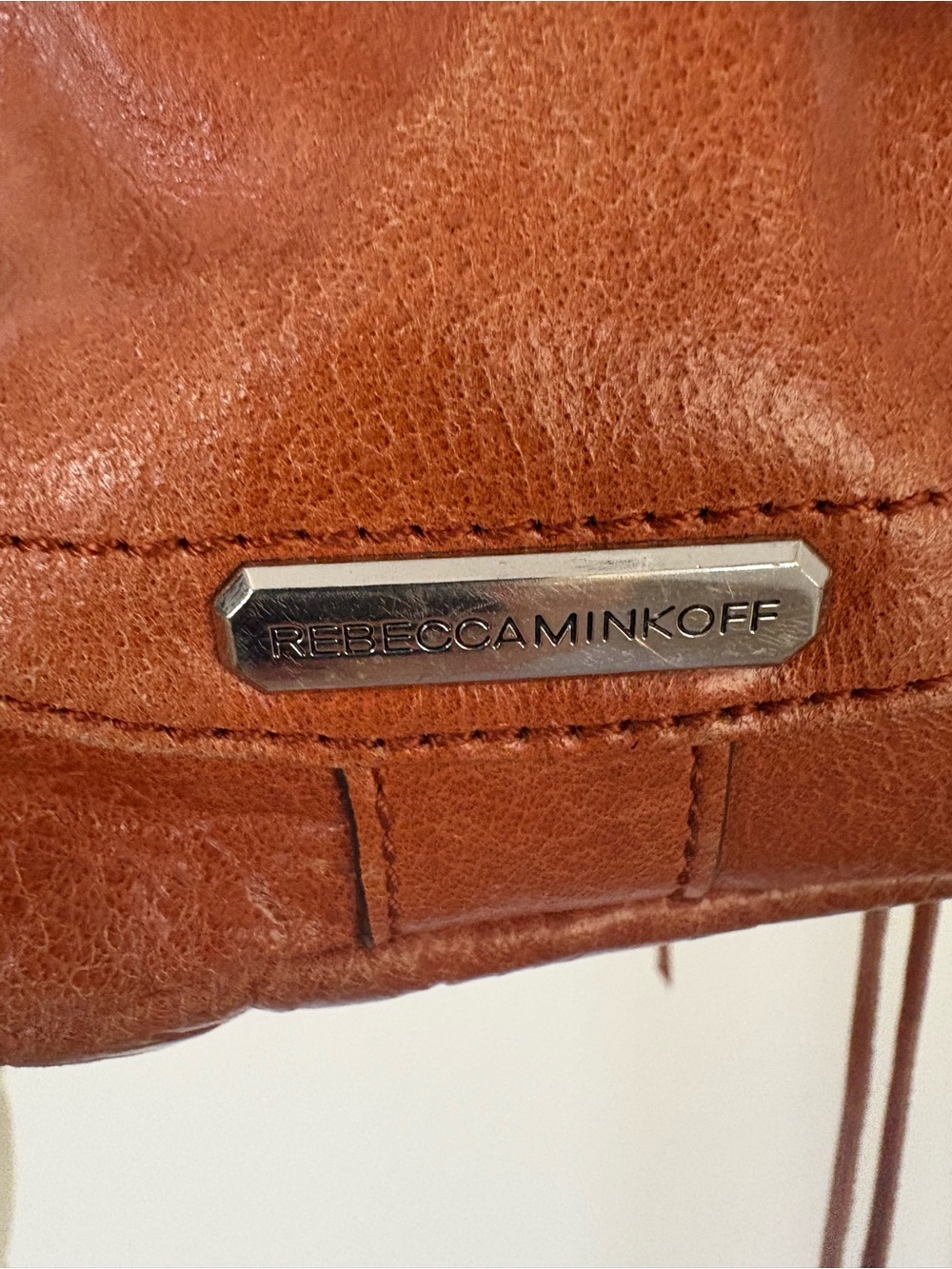 Rebecca Minkoff Brown Leather Jealous Tri Zip Fringe Satchel - Picture 3 of 14